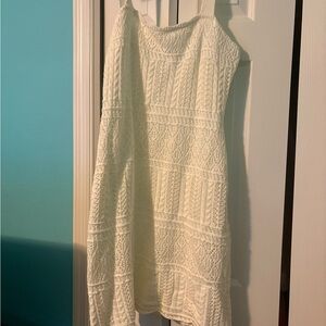 Taylor One Shoulder Cream Lace Dress